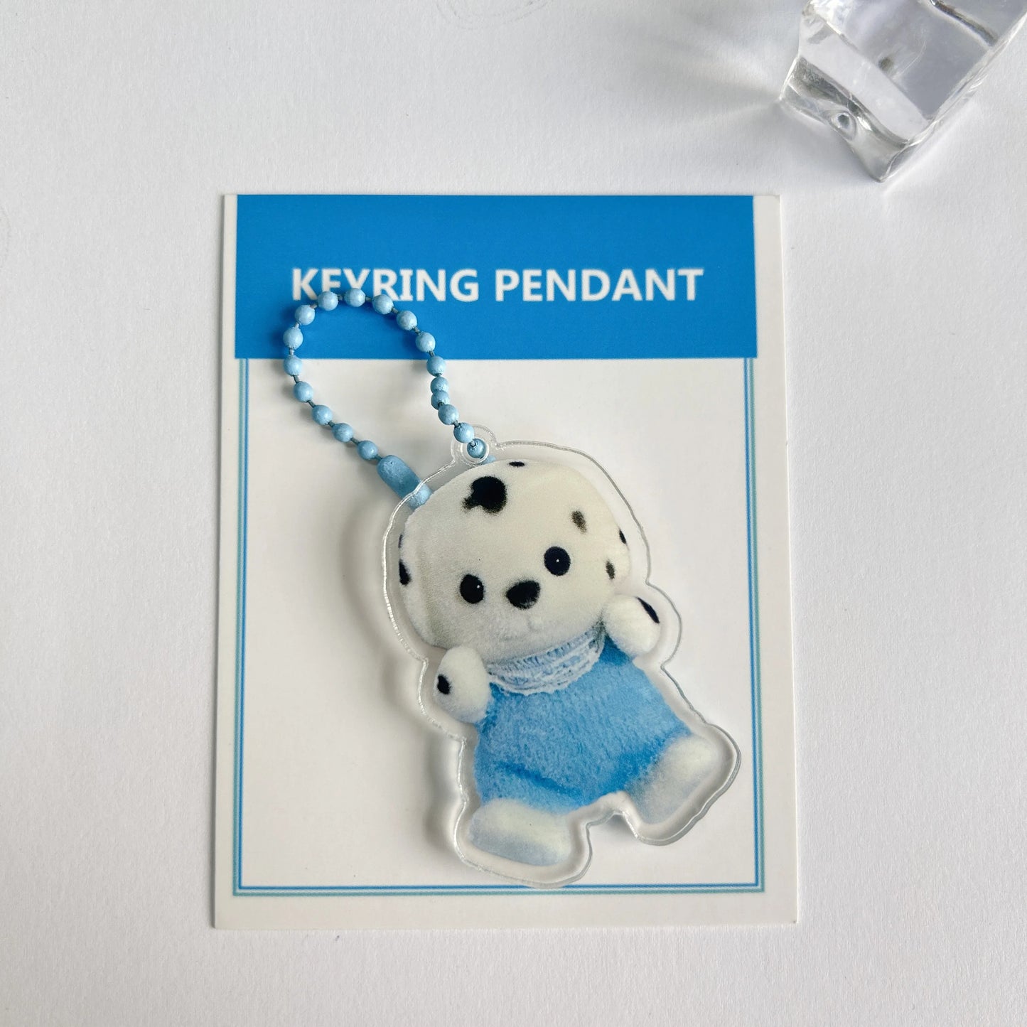 Sylvanian families keychain Cartoon Acrylic Printing Keyring Backpack Pendant Accessories INS Korean Style Decoration Girls Gift