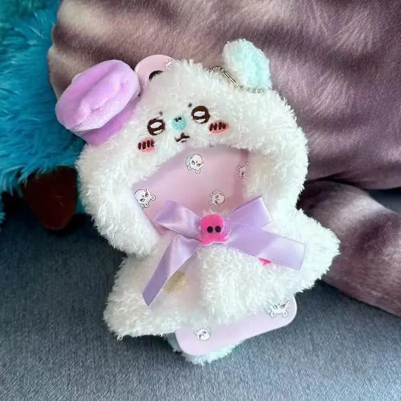 JIYI ChIkawas Cute Little Eight Usaki Flying Squirrel Chestnut Head Pendant Baby Clothes 12cm Doll Cross-dressing Doll Clothes