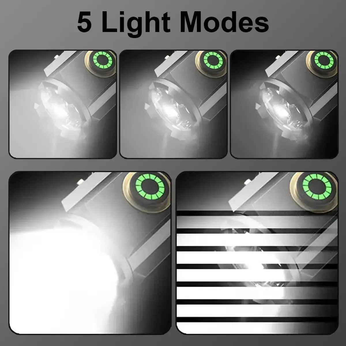 Flashlight With Power Indicator Magnetic Led Flashlights Torches Leb Keychain Waterproof Rechargeable Mini Torch Small With Clip