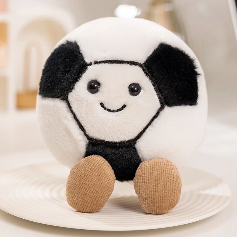 10cm Cute Basketball Football Tennis Baseball Billiards Plush Toys Soft Stuffed Balls Pillow Players Souvenir Birthday Gift