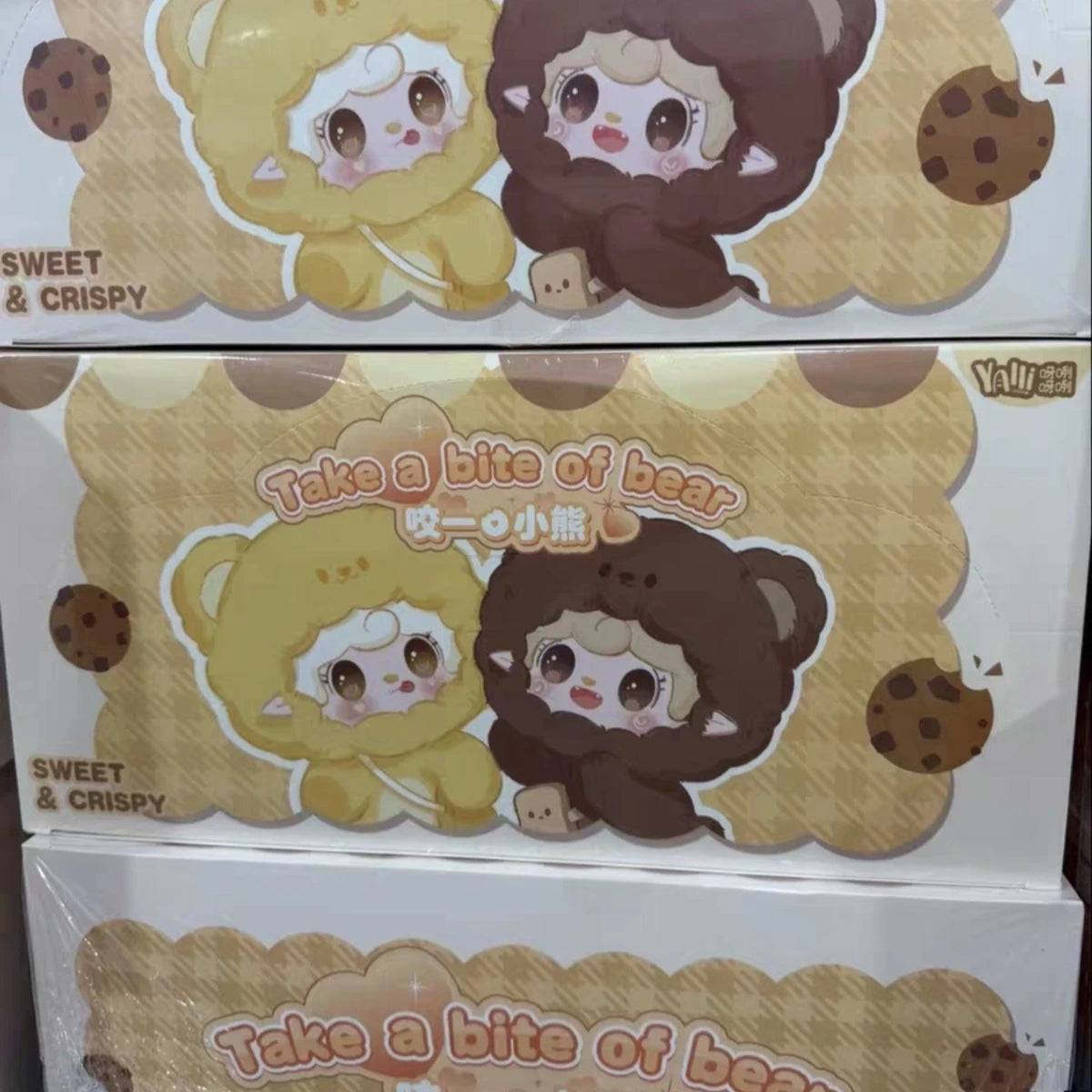 100% Original Yooki V4 Take a Bite of The Little Bear Series Blind Box Mystery Box Toys Cute Action Anime Figure Model Toys