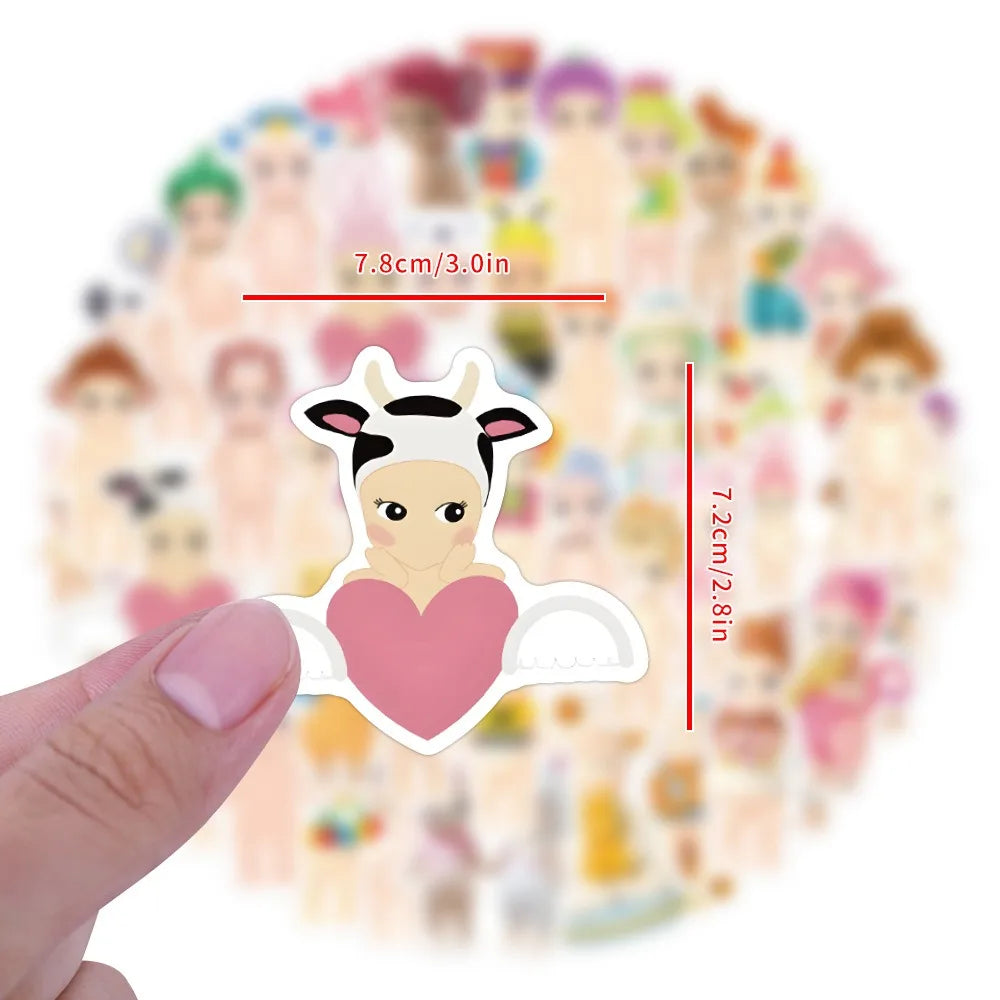 60/110PCS Anime Angle Stickers for Luggage Laptop Skateboard Gift Journal Waterproof Sticker Wholesale