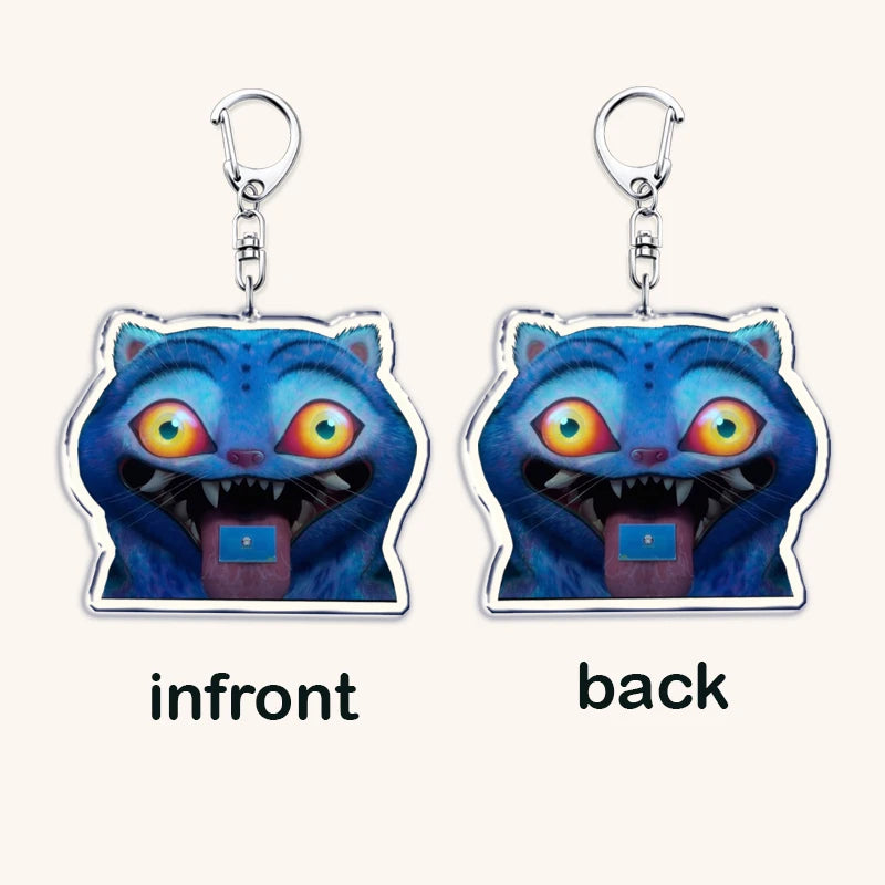 Popular Kpop Demon Hunters Huntrix Saja Boys Keychains for Accessories Jewelry Rumi Zoey Jinu Derpy Tiger Keyrings Fans Gifts