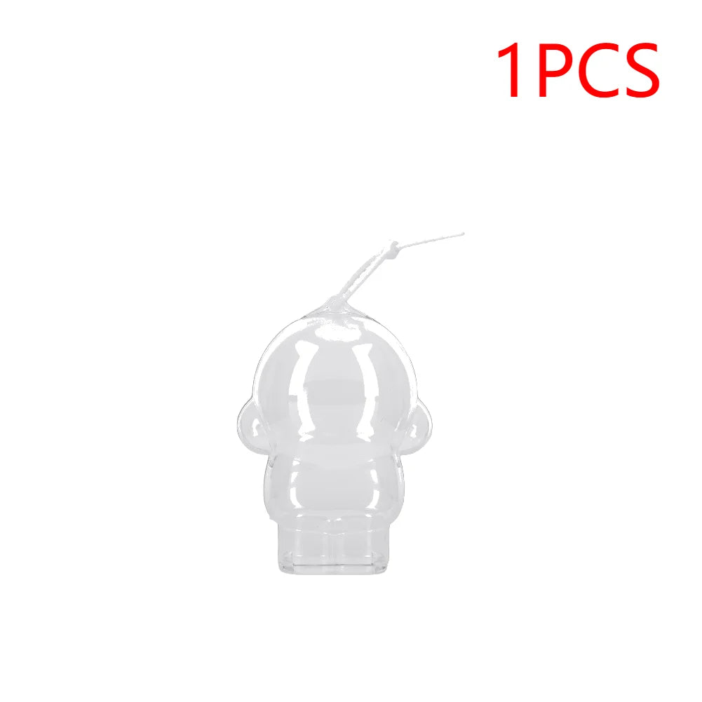 1/2PCS Acrylic Transparent Protective Case Doll Dust Case Storage Case with Strap for Skull Panda Winter Movement for SP Doll