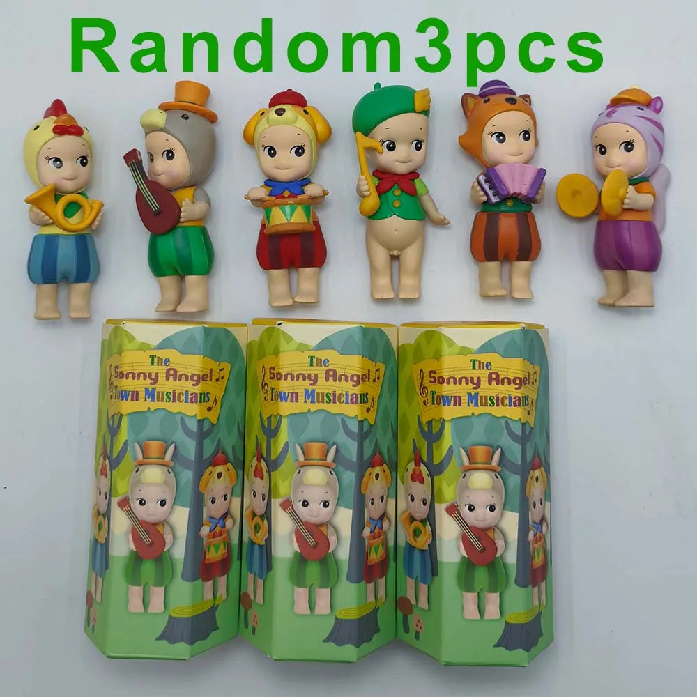 2025 Sonny Angel Blind Box Town Musicians Series Mini Anime Figures Ornaments Dolls Fans Christmas Birthday Gift