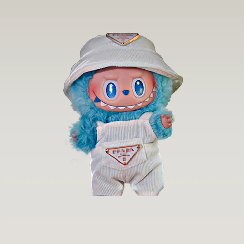 17cm Mini Plush Doll Clothing Korean Kpop Exo Labubu I II Idol Doll Sitting Party Work Pants Clothing Accessories Gifts