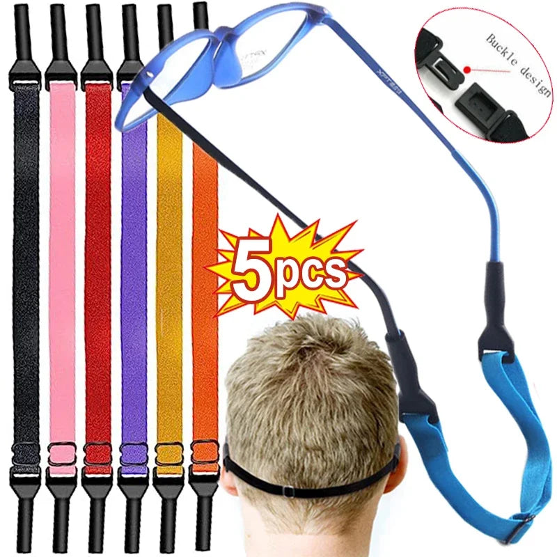 1/5pcs Glasses Chain For Kids Adults Sunglasses Strap Children Glasses Safety Band Strap Retainer Cord Holder Sport Glasses Rope