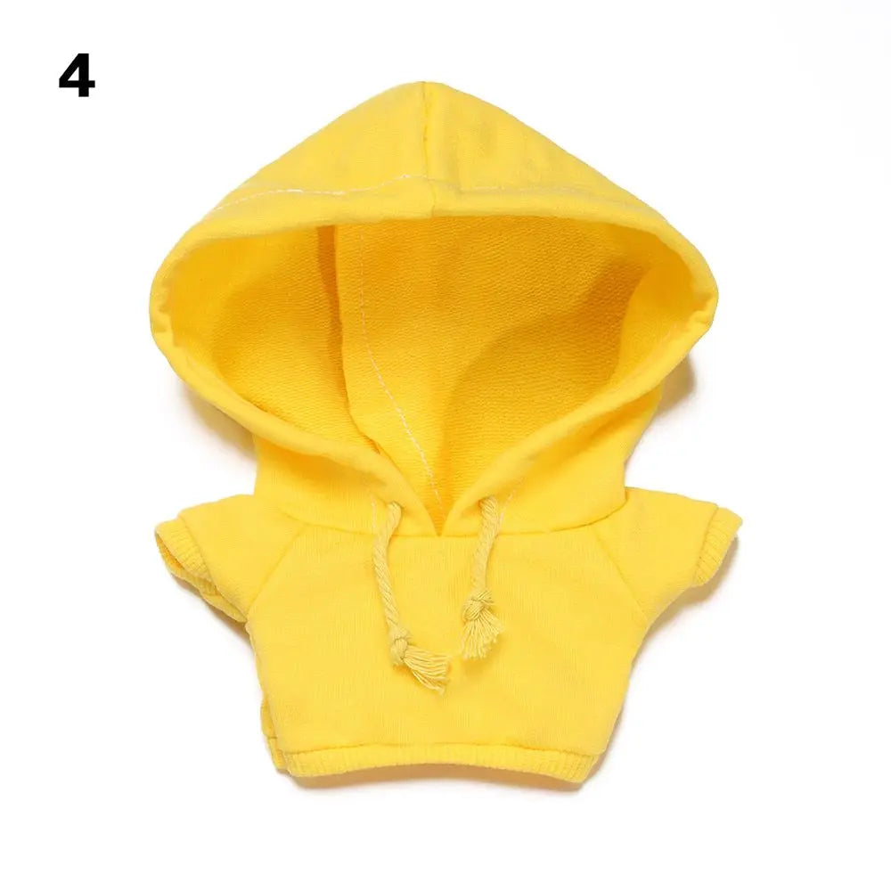 Handmade Fashion Clothes Hoodies For 10/15cm/20cm Cotton Dolls Sweatshirt Outfits For 1/12 BJD Dolls Top For 1/11 1/12 OB11
