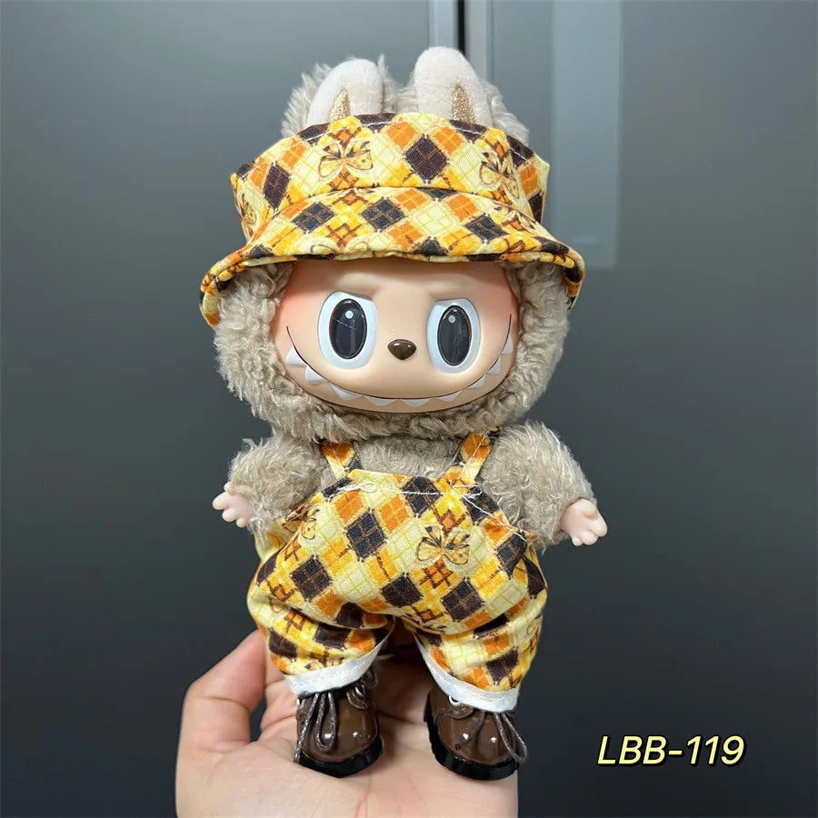 V1 V2 V3 NEW Mini Doll'S Clothes Outfit Accessories for Korea Kpop Exo 17cm Labubu Idol Cool Handsome Clothing Gift
