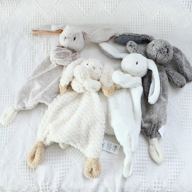 Baby Security Blanket Cartoon Bunny Rabbit Plush Toys Appease Towel Newborn Blankie