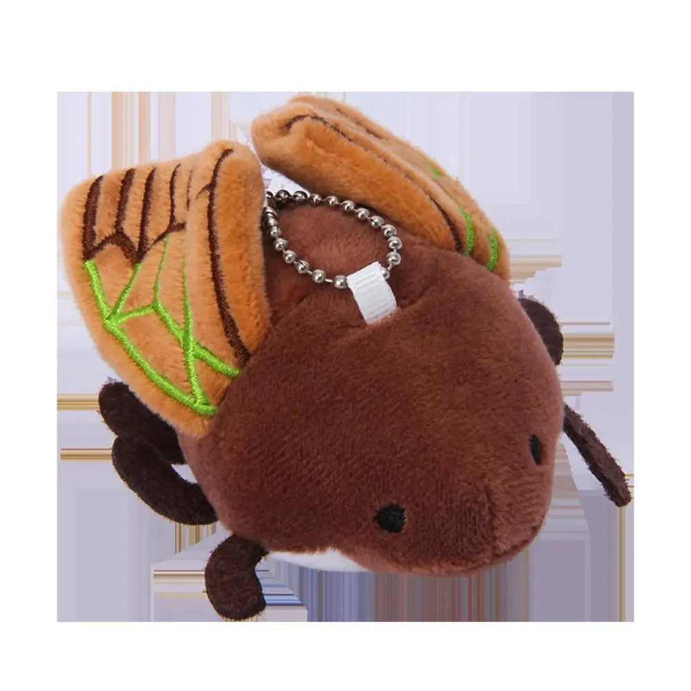 Creative Insect Series Animal Keychain Plush Doll Cartoon Key Pendant Toy Hanging Decoration Car Key Ring