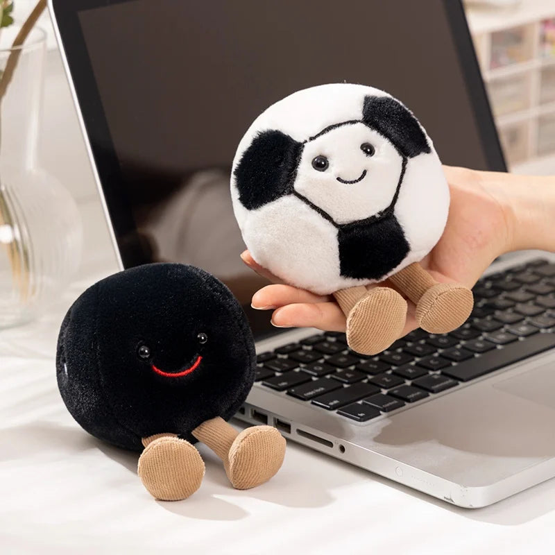 10cm Cute Basketball Football Tennis Baseball Billiards Plush Toys Soft Stuffed Balls Pillow Players Souvenir Birthday Gift
