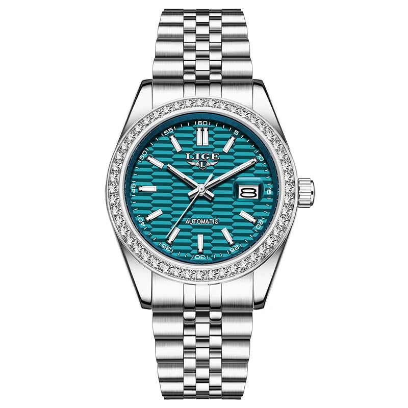 LIGE 2025 New Automatic Watches For Men Business Fashion Mechanical Mens Watch Waterproof Luminous Tourbillon Wristwatch Reloj