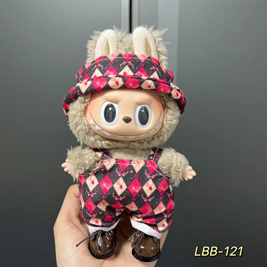 V1 V2 V3 NEW Mini Doll'S Clothes Outfit Accessories for Korea Kpop Exo 17cm Labubu Idol Cool Handsome Clothing Gift
