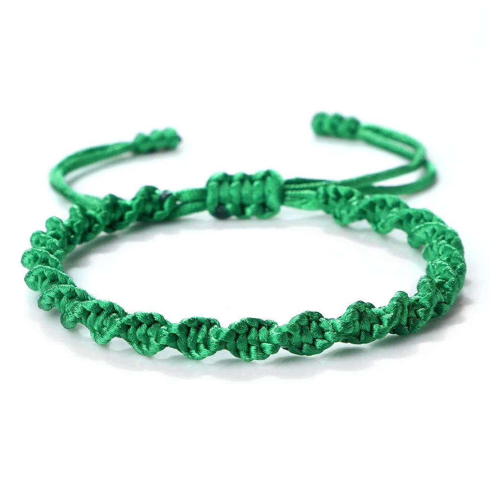 Multicolor Rope Lucky knots Bracelets Women Men Charm Woven Handmade Bangles Braided Adjustable Size Buddhism Jewelry Pulseras