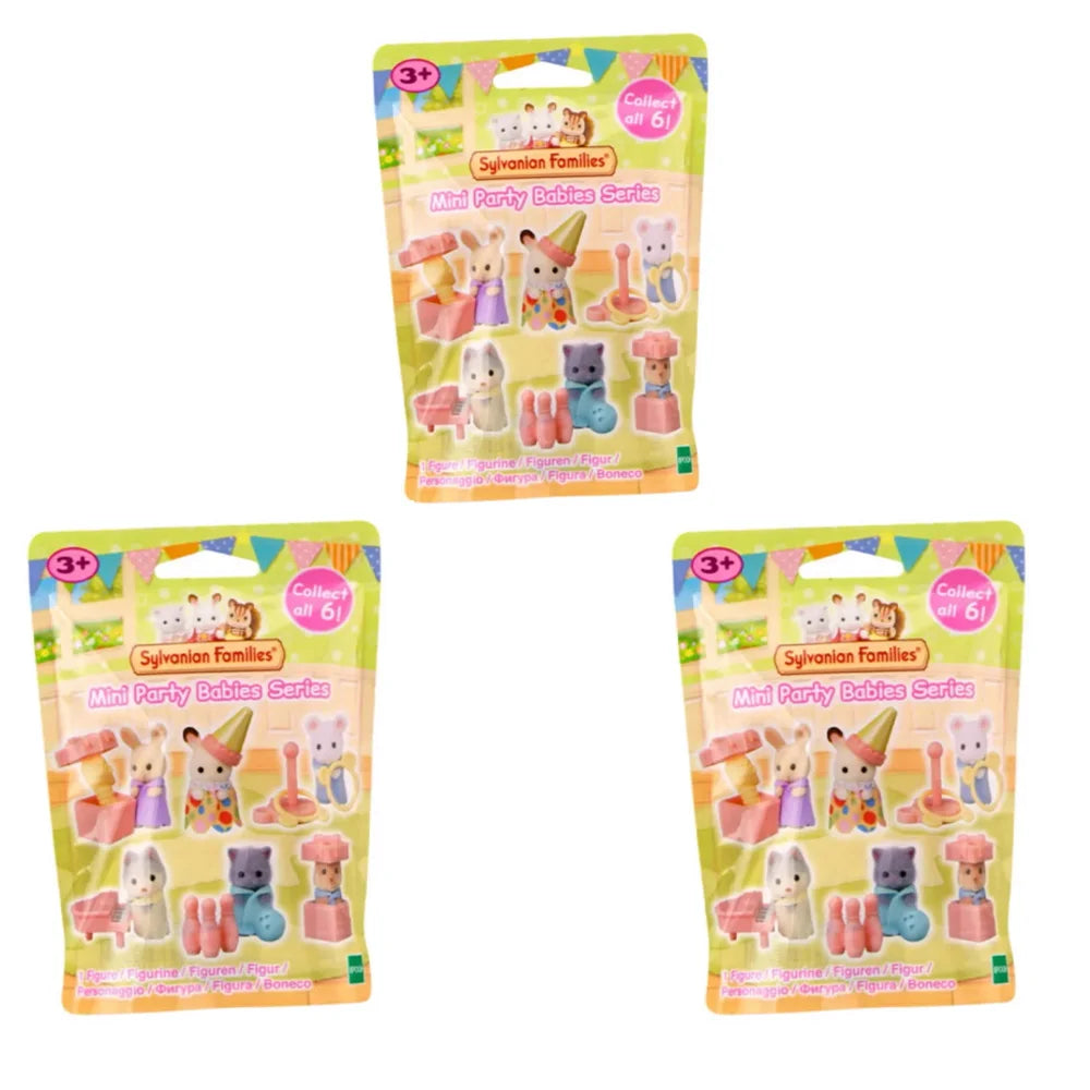Kawaii Sylvanian Families 2025 New Mini Party Babies Series Blind Box Anime Figures Collectible Decoration Custom Birthday Gifts