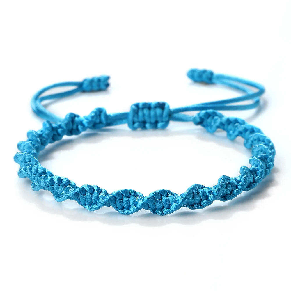 Multicolor Rope Lucky knots Bracelets Women Men Charm Woven Handmade Bangles Braided Adjustable Size Buddhism Jewelry Pulseras