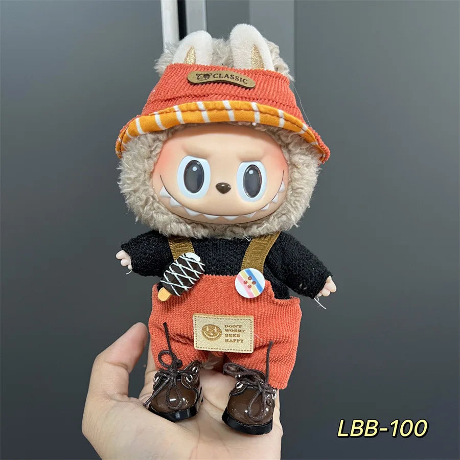 V1 V2 V3 NEW Mini Doll'S Clothes Outfit Accessories for Korea Kpop Exo 17cm Labubu Idol Cool Handsome Clothing Gift