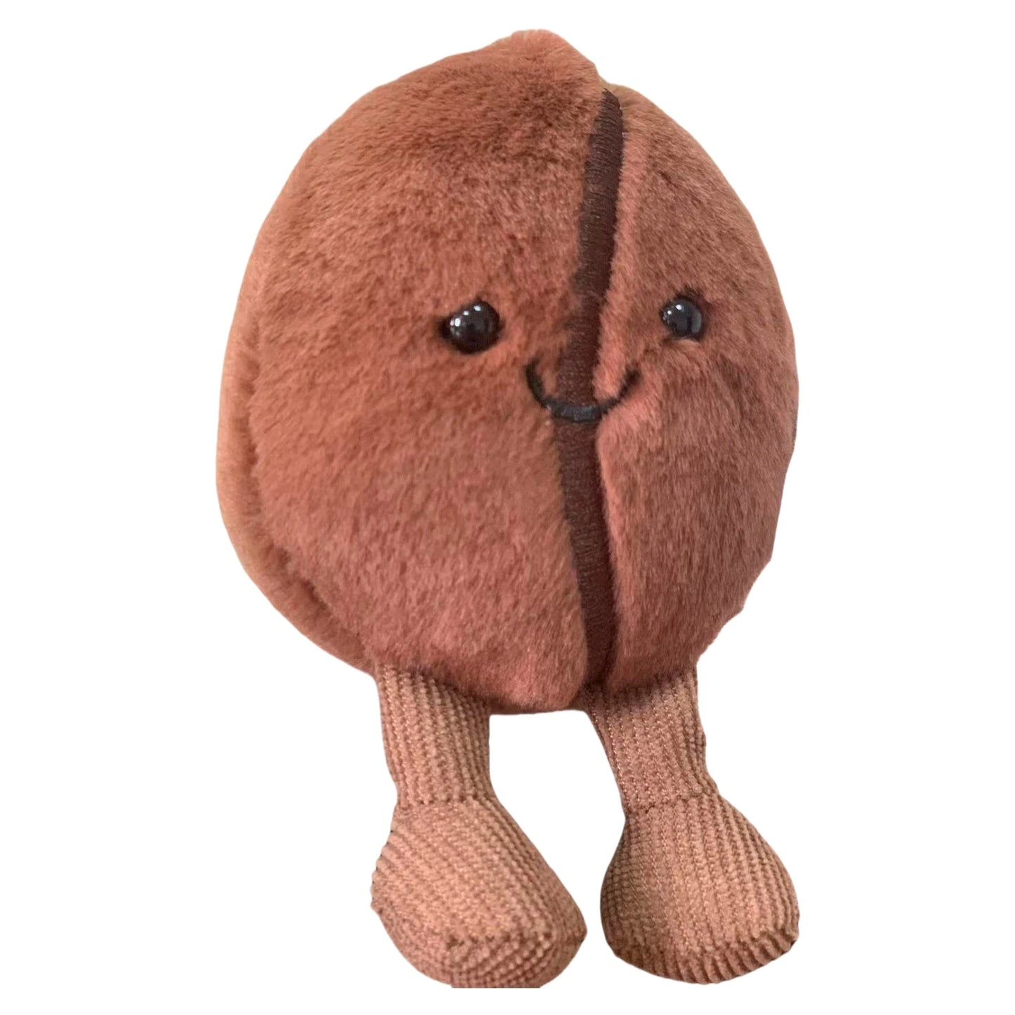 Jellycat Coffee Bean Bag Pendant Cartoon Stuffed Smiling Coffee Food Plushies Cute Key Chain Soft Doll Birthday Gifts Girl