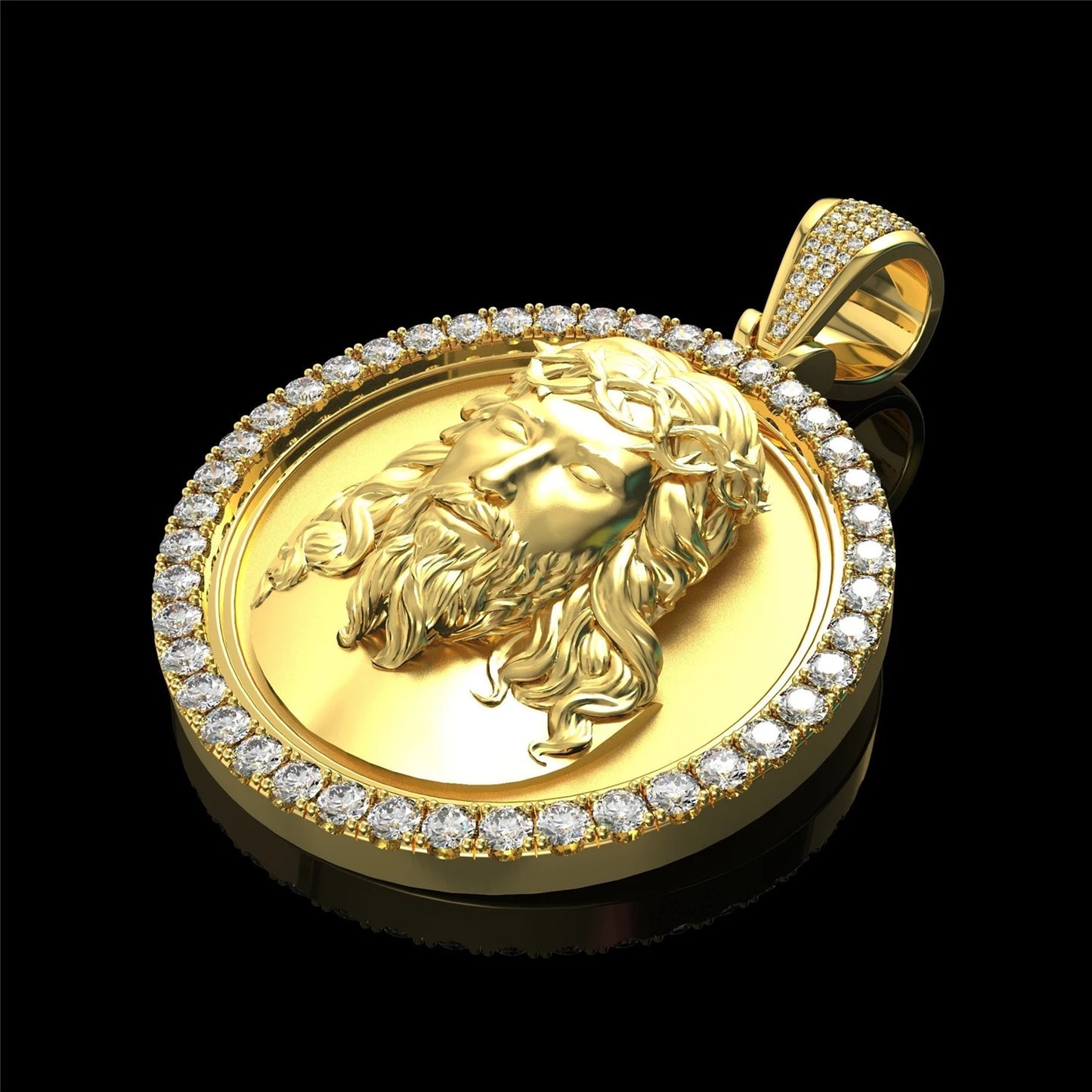 ヴィンテージ 宗教的 イエス 十字架 ネックレス メンズ ファッション ヒップホップ アイスアウト ジルコニア 十字架 ペンダントネックレス ジュエリー ギフト メンズ