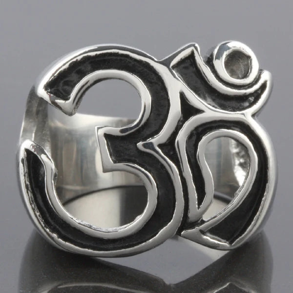 Gothic Style Punk Ring for Men Stainless Steel Hip Hop Trendy Rings Men Jewelry