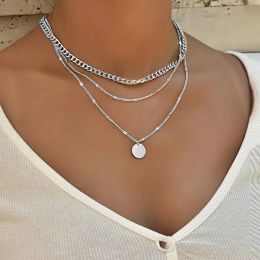 Vintage Necklace on Neck Gold Color Chain Women's Jewelry Layered Accessories for Girls Aesthetic Gifts Fashion Pendant 2025
