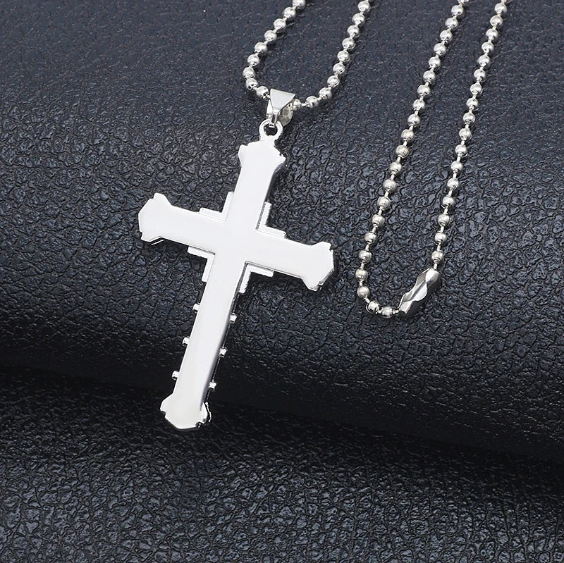 ヴィンテージクロスネックレス メンズ レディース トレンディなクロスペンダント 象嵌ジルコンチョーカーネックレス パーティージュエリー 彼氏へのギフト