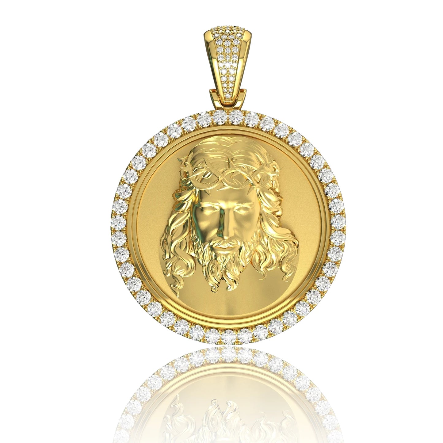 ヴィンテージ 宗教的 イエス 十字架 ネックレス メンズ ファッション ヒップホップ アイスアウト ジルコニア 十字架 ペンダントネックレス ジュエリー ギフト メンズ