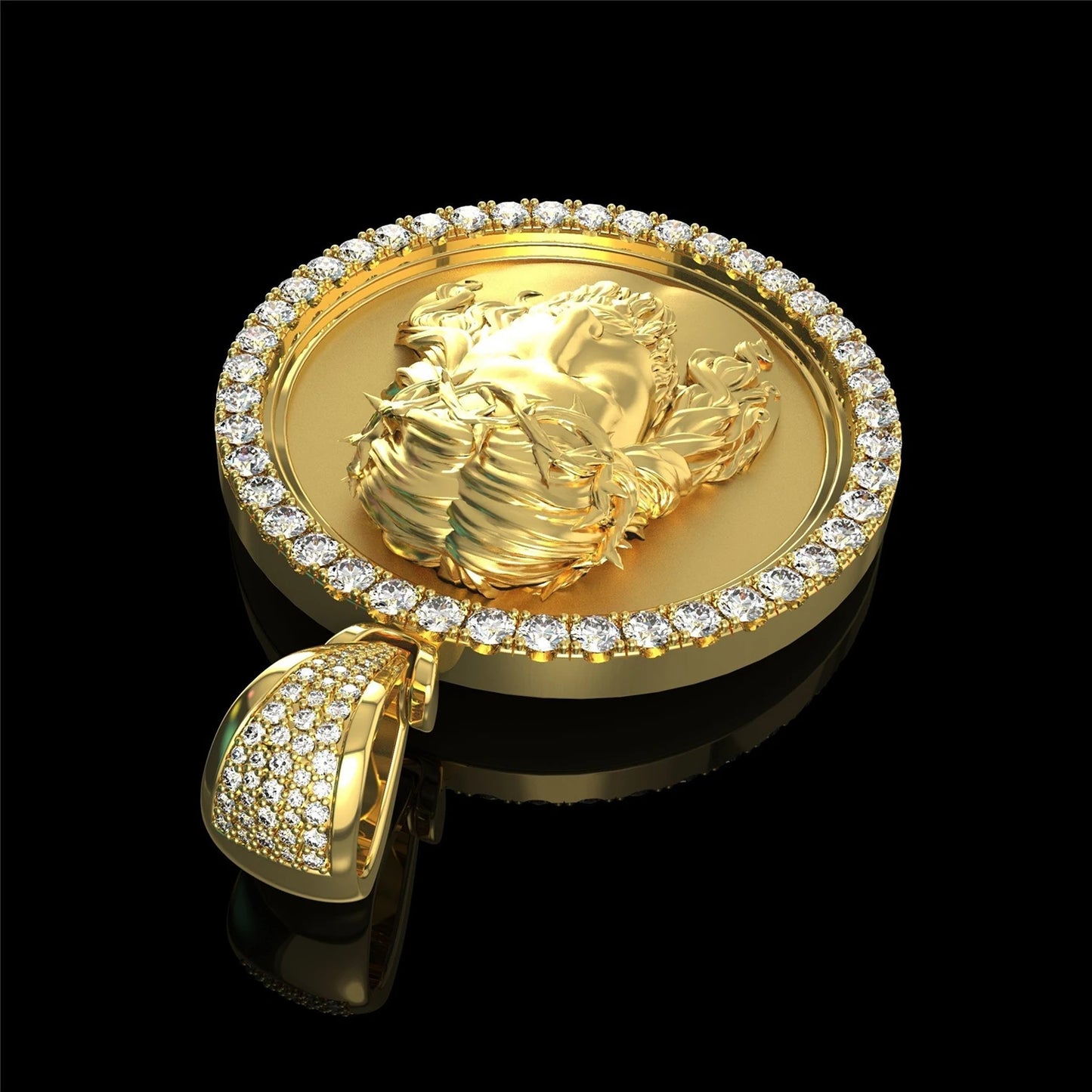 ヴィンテージ 宗教的 イエス 十字架 ネックレス メンズ ファッション ヒップホップ アイスアウト ジルコニア 十字架 ペンダントネックレス ジュエリー ギフト メンズ