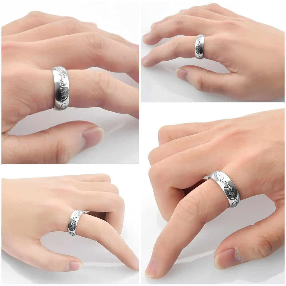 925スターリングシルバーパンクゴシッククロスリングジルコン付きヴィンテージファッションジュエリーメンズ＆レディーストレンディな誕生日プレゼント