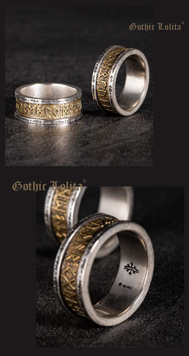 925シルバー 北欧バイキングルーンシルバーリング シルバー溶接銅製ファッションテールリングインデックスリングジュエリー