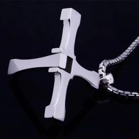 男性用クロスネックレス ワイルド・スピード7 ハードガス俳優 ドミニク・トレット JN5655
