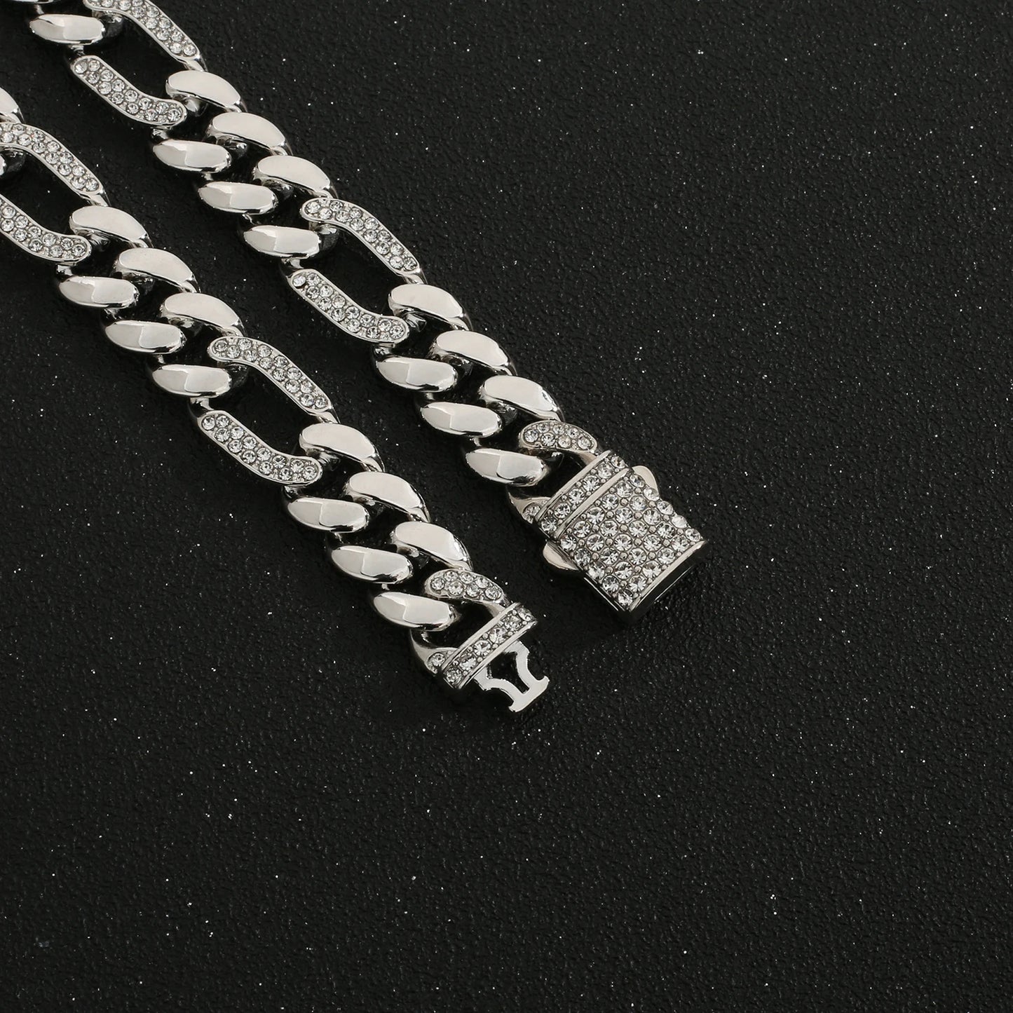 ヒップホップ 14K ゴールドメッキ ステンレススチール ジュエリー アイスカデナ オムブレ マイアミ キューバンチェーン メンズネックレス