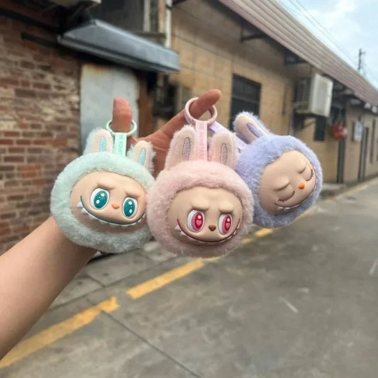 [Spot] New product, new vinyl second-generation sitting posture, plush small head, melon cloth, ugly and cute doll