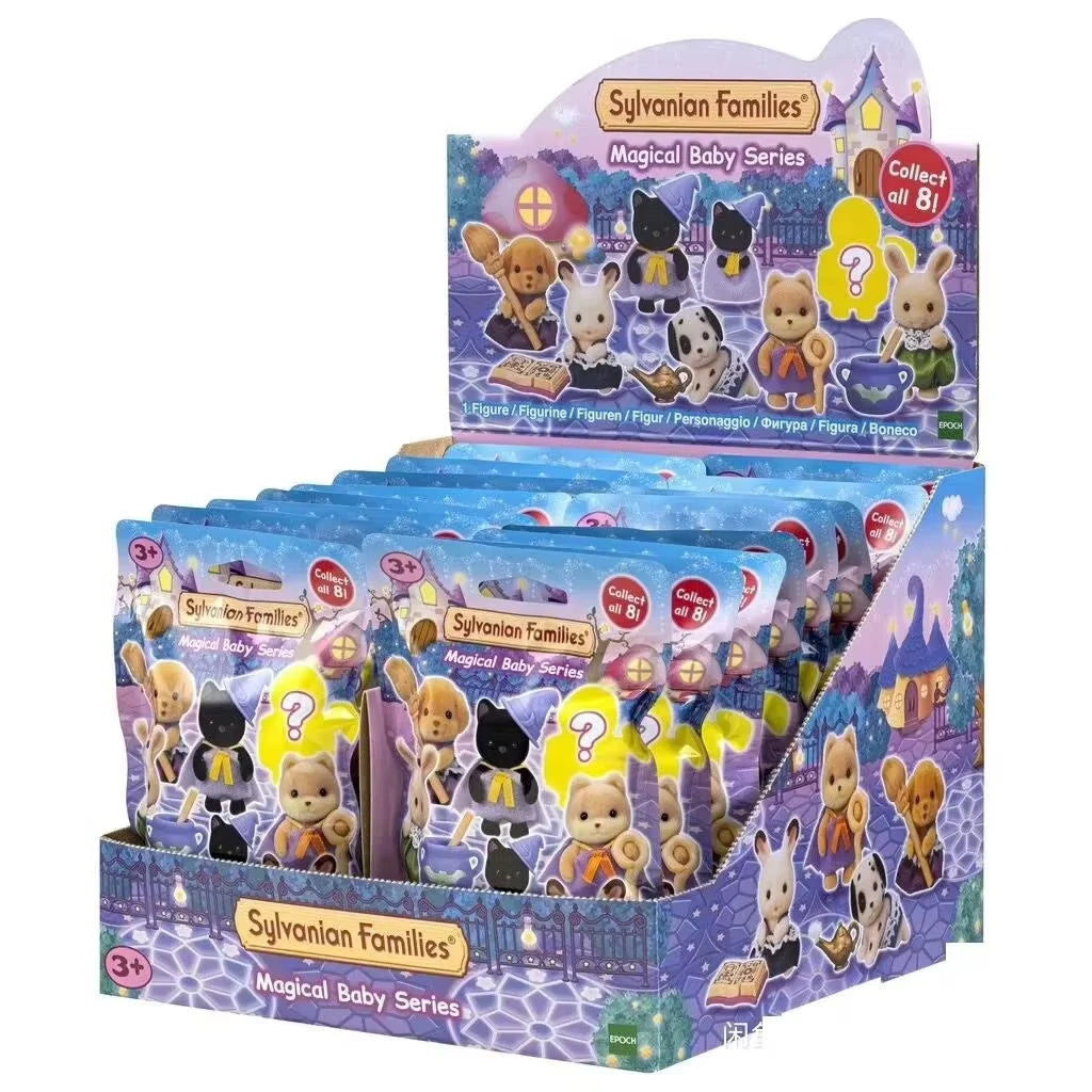 Sylvanian Families Baby Shopping Cake Party Forest Custom Blind Box Baby Mini Toys Kawaii Ternurines Collection  Birthday Gift