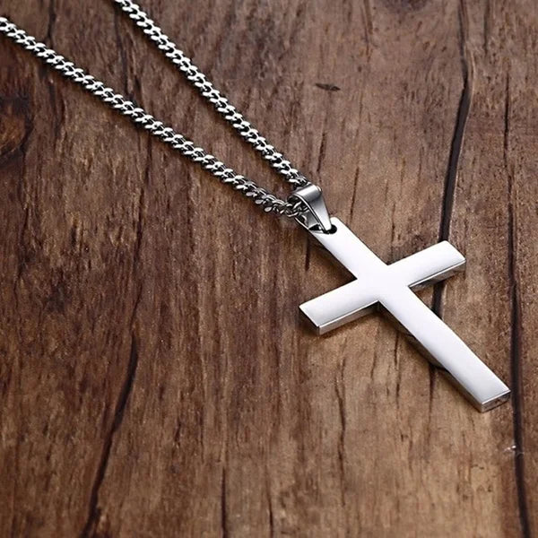 Stainless Steel Cross Pendant Necklaces For Women Men Teens Punk Hip Hop Gothic Cross Pendant Necklace Fashion Jewelry Gifts