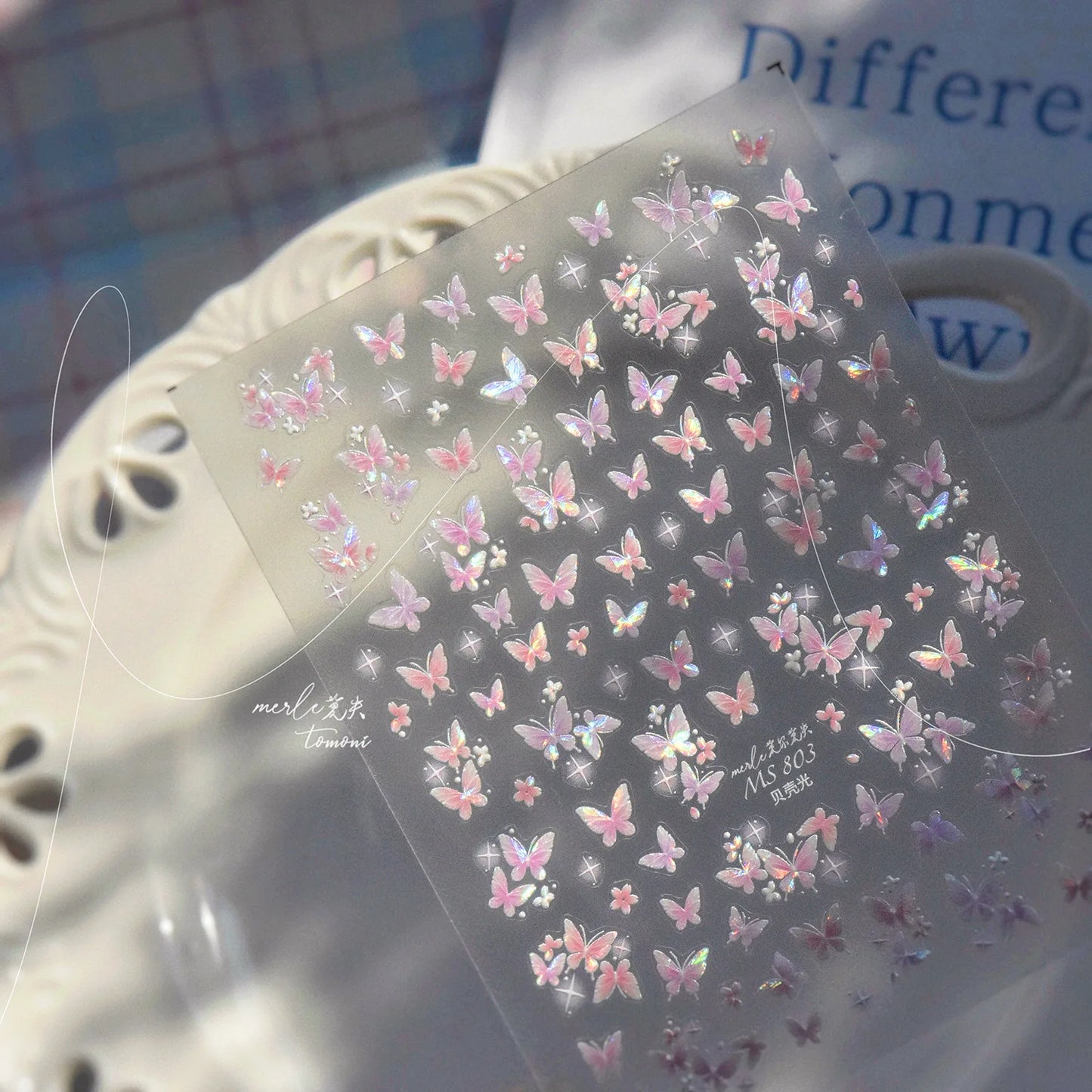1pcs Cute A bag of Starfish Nail Charm Stickers 3D Jelly Ocean Fish Bubble Adhesive Nail Sticker DIY Summer Nail Art Decorations
