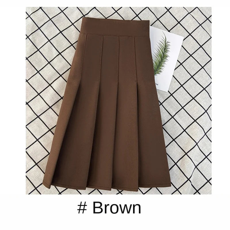 Women's Skirt Fashion Summer  High Waist Black a Line Mini Pleated Short  Skirts for School Girls Korean Style Ladies  Clothing