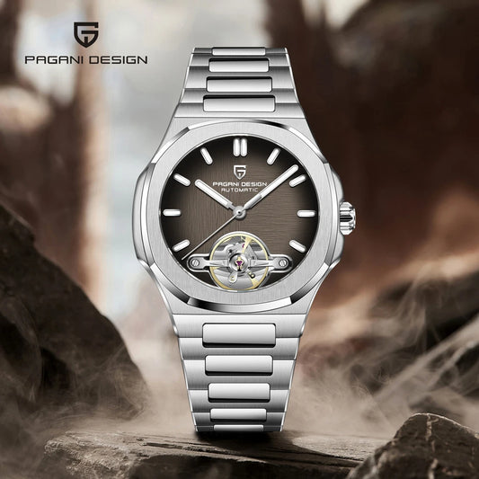 PAGANI DESIGN Tourbillon Men's Watches Mechanical Wristwatches Luxury Automatic Watch Man Luminous AR Sapphire Mirror Men Gift