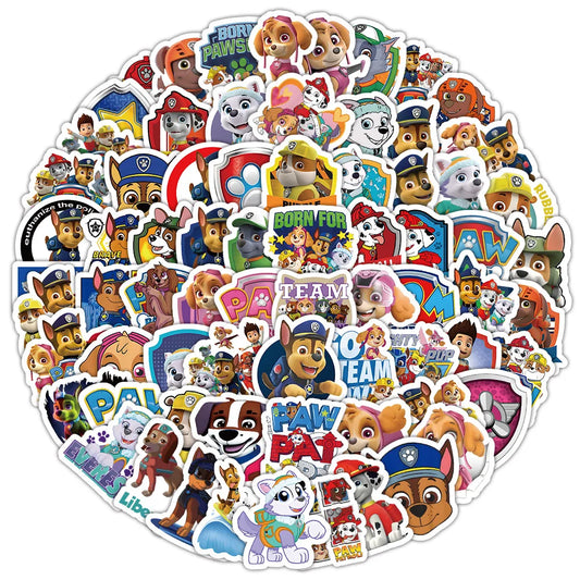 10/50/100PCS Cute Cute PAW Patrol Anime Stickers Decoration DIY Phone Notebook Suitcase Laptop Fridge Graffiti Cartoon Sticker