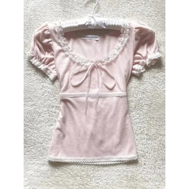 サブカルチャー ヴィンテージ セクシー スカル Tシャツ レディース パンク スリム 原宿 Y2K クロップトップ レトロ 2000年代 Tシャツ シック ストリートウェア ゴシック Tシャツ