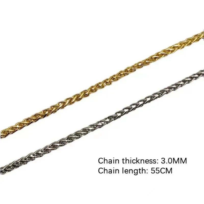 男性用新宗教イエス十字架ネックレス。ゴールドカラーのクロスペンダントとチェーンネックレス。男性と女性へのジュエリーギフト。