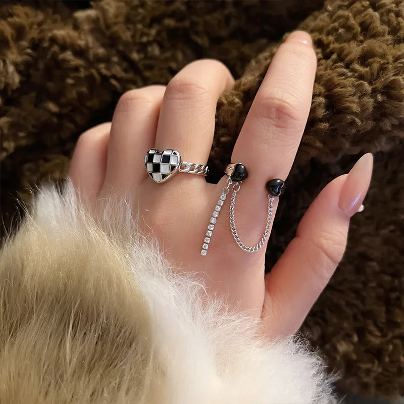 ヴィンテージ シルバーメッキ クロスリングセット レディース ゴシック パンク スチームパンク バタフライリングセット パーティー ファッション ジュエラー