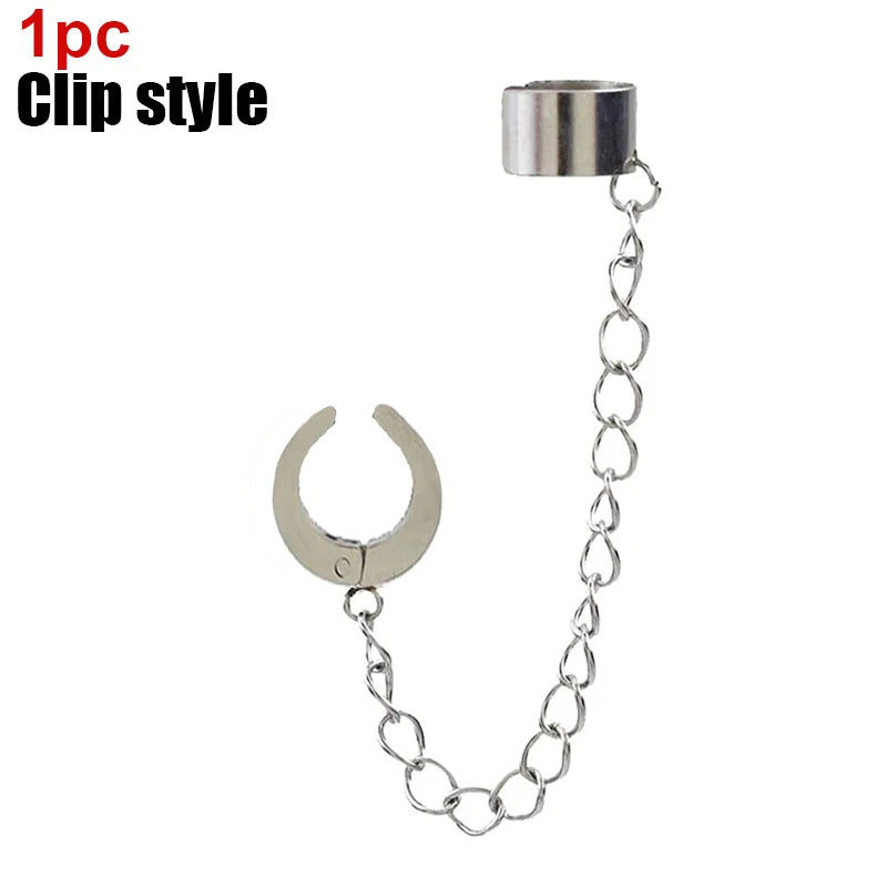 2個 メンズ レディース パンク ゴシック クロス イヤリング 誇張されたクラシック メタル クリスチャン チェーン ドロップ ダングル イヤリング ストリート ヒップホップ ジュエリー