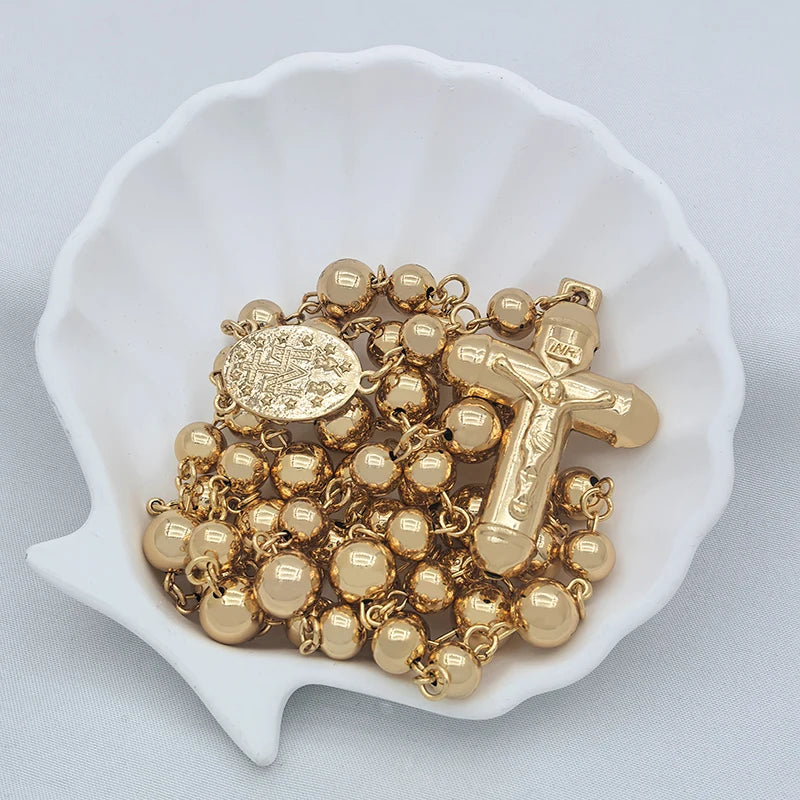 ロザリオネックレス クロスペンダント付き ロングリンクチェーン レディース メンズ 90cm 長さ セーターチェーン ヒップホップ ジュエリー アクセサリー パーティーギフト