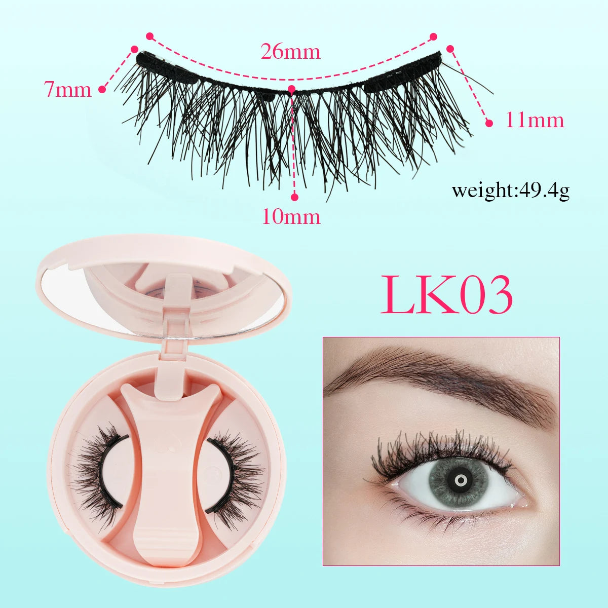 再利用可能 接着剤不要 マグネットまつげ 2025年新登場 敏感な目に優しい マグネットまつげ ナチュラル 3D ミンクまつげ メイクアップ