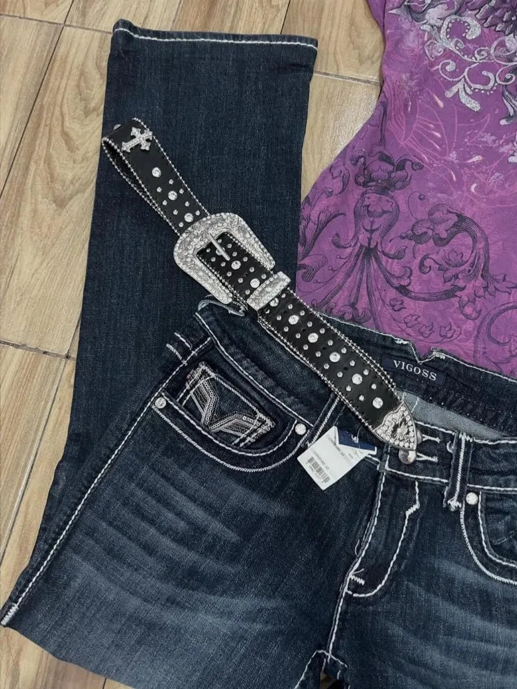 レディース サブカルチャー ヴィンテージ パープルプリント Tシャツ 夏 Y2K アメリカンレトロ スリムTシャツ カジュアル 原宿 グランジ ファッション トップス 新着