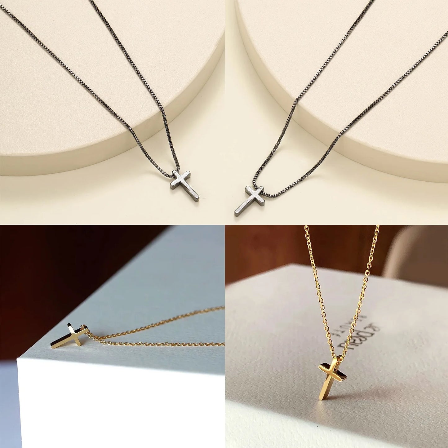 個性的なクロスネックレス メンズ チェーン 首にかける ステンレススチールネックレス メンズ レディース アクセサリー ファッション ジュエリー