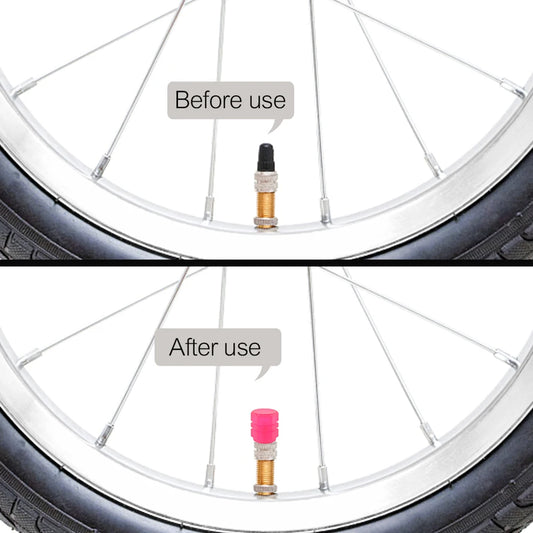 Fluorescent Pink Valve Cap Car Tire Valve Stem Caps for Bike Motorcycle Luminous Wheel Tire Protective Cover 5 Styles