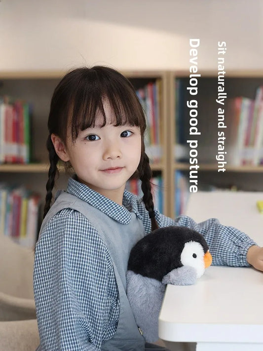 Posture Pal Plu Doll Toy Cute Sitting Posture Anti-Hunchba Gift for Girls Polyester Fiber Filled Fabric Doll Collectible